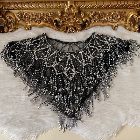 Vintage Beaded Shawl - Picture 5 of 7